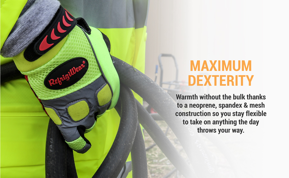 Insulated HiVis Super Grip Glove