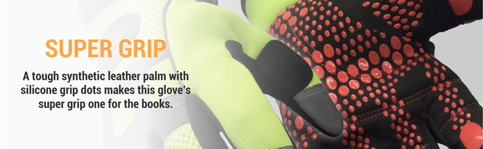 Insulated HiVis Super Grip Glove
