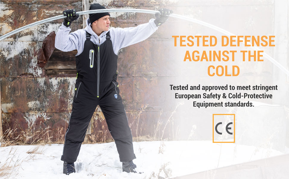 Tested defense against the cold. Test and approved to meet stringent european safety and cold-protective equipment standards.
