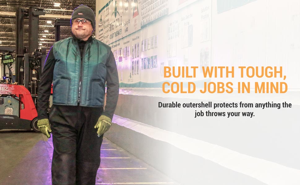 Built with tough, cold jobs in mind. Durable outershell protects from anything the job throws your way.