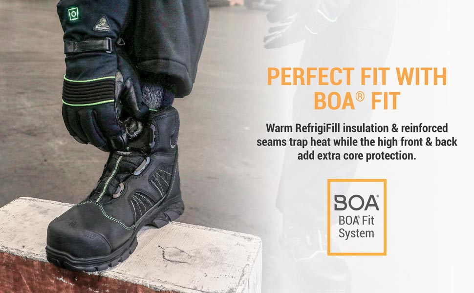 Perfect fit with Boa Fit. Warm RefrigiFill Insulation and reinforced seams trap heat while front and back add extra core protection