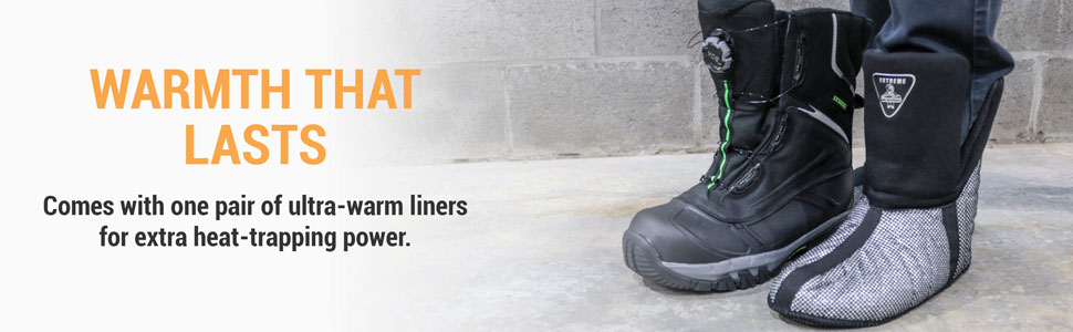 Warmth that lasts. Comes with one pair of ultra warm liners for extra heat trapping power.