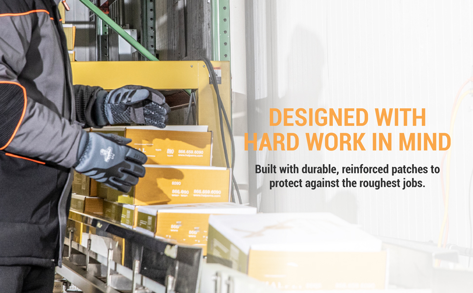 Designed with hard work in mind. Built with durable, reinforced patches to protect against the roughest jobs.