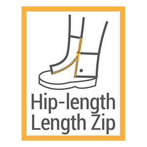 Hip length Zip Icon
